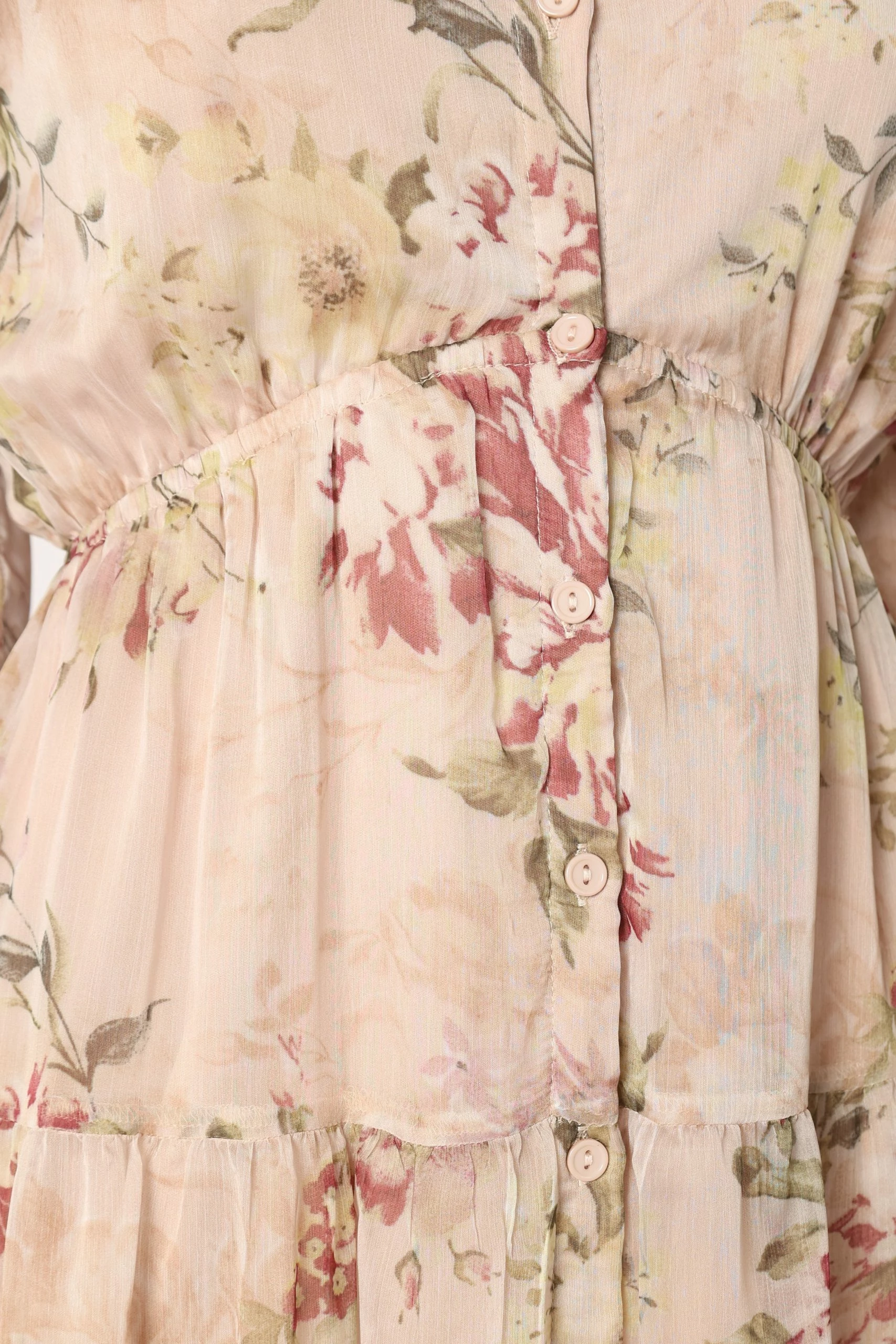 Maria Long Sleeve Maxi Dress - Cream 9 Maria Long Sleeve Maxi Dress - Cream - Image 9