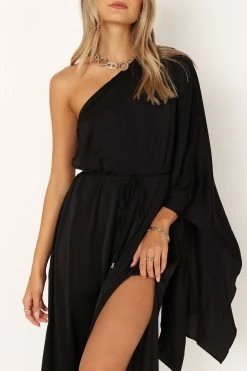 Matilda One Shoulder Maxi Dress - Black -Dress Shop petal and pup usa dresses matilda one shoulder maxi dress black 33904597663921