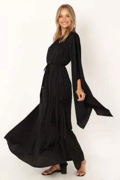 Matilda One Shoulder Maxi Dress - Black -Dress Shop petal and pup usa dresses matilda one shoulder maxi dress black 33904597729457