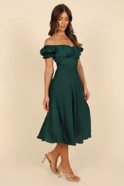 Mickenna Sweetheart Frill Midi Dress - Emerald 12 Mickenna Sweetheart Frill Midi Dress - Emerald -Dress Shop petal and pup usa dresses mickenna sweetheart frill midi dress emerald 32673825816753