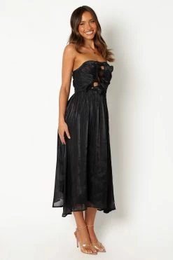 Mila Strapless Midi Dress - Black -Dress Shop petal and pup usa dresses mila strapless midi dress black 34024228618417