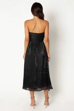 Mila Strapless Midi Dress - Black -Dress Shop petal and pup usa dresses mila strapless midi dress black 34024228716721