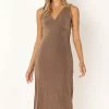 Minia Midi Dress - Wood