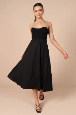 Molly Strapless Dress - Black