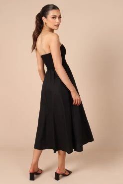 Molly Strapless Dress - Black -Dress Shop petal and pup usa dresses molly strapless dress black 32213985198257