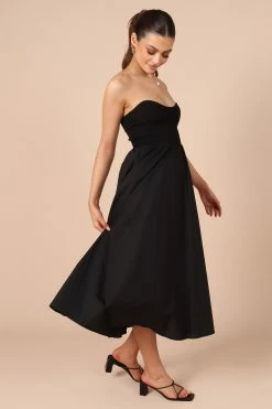 Molly Strapless Dress - Black -Dress Shop petal and pup usa dresses molly strapless dress black 32213985231025