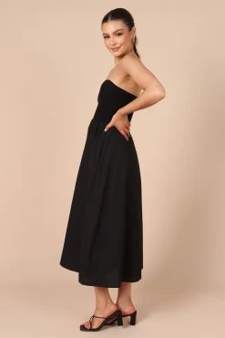 Molly Strapless Dress - Black -Dress Shop petal and pup usa dresses molly strapless dress black 32213985263793