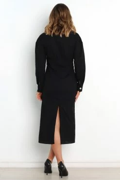 Monrow Dress - Black -Dress Shop petal and pup usa dresses monrow dress black 31698667962545