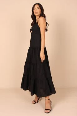 Myrna Cutout Maxi Dress - Black -Dress Shop petal and pup usa dresses myrna cutout maxi dress black 32213997158577