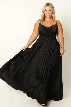 Naira Pleated Maxi Dress - Black 15 Naira Pleated Maxi Dress - Black -Dress Shop petal and pup usa dresses naira pleated maxi dress black 33968171024561
