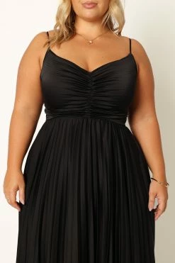 Naira Pleated Maxi Dress - Black 24 Naira Pleated Maxi Dress - Black -Dress Shop petal and pup usa dresses naira pleated maxi dress black 33968171286705