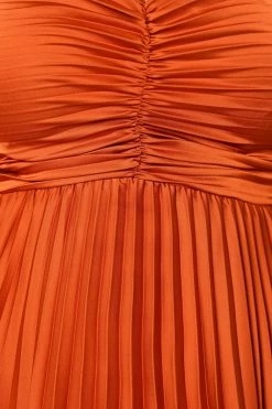Naira Pleated Maxi Dress - Sunset Orange 31 Naira Pleated Maxi Dress - Sunset Orange -Dress Shop petal and pup usa dresses naira pleated maxi dress sunset orange 33968184983729