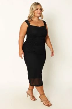 Naomi Midi Dress - Black 26 Naomi Midi Dress - Black -Dress Shop petal and pup usa dresses naomi midi dress black 33968169156785