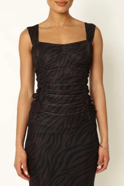 Naomi Midi Dress - Zebra -Dress Shop petal and pup usa dresses naomi midi dress zebra 33968179544241