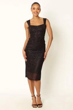 Naomi Midi Dress - Zebra -Dress Shop petal and pup usa dresses naomi midi dress zebra 33968179577009