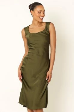 Natalia Mid Slip Dress - Olive 24 Natalia Mid Slip Dress - Olive -Dress Shop petal and pup usa dresses natalia mid slip dress olive 33968183673009 1