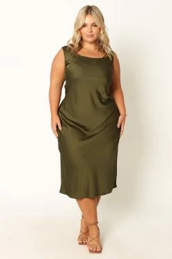 Natalia Mid Slip Dress - Olive 30 Natalia Mid Slip Dress - Olive -Dress Shop petal and pup usa dresses natalia mid slip dress olive 33968183869617 1