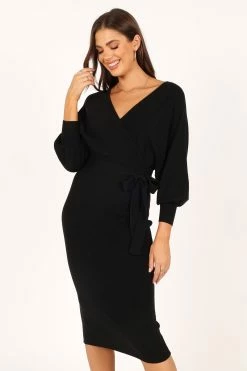 Nate Dress - Black -Dress Shop petal and pup usa dresses nate dress black 33928692629681