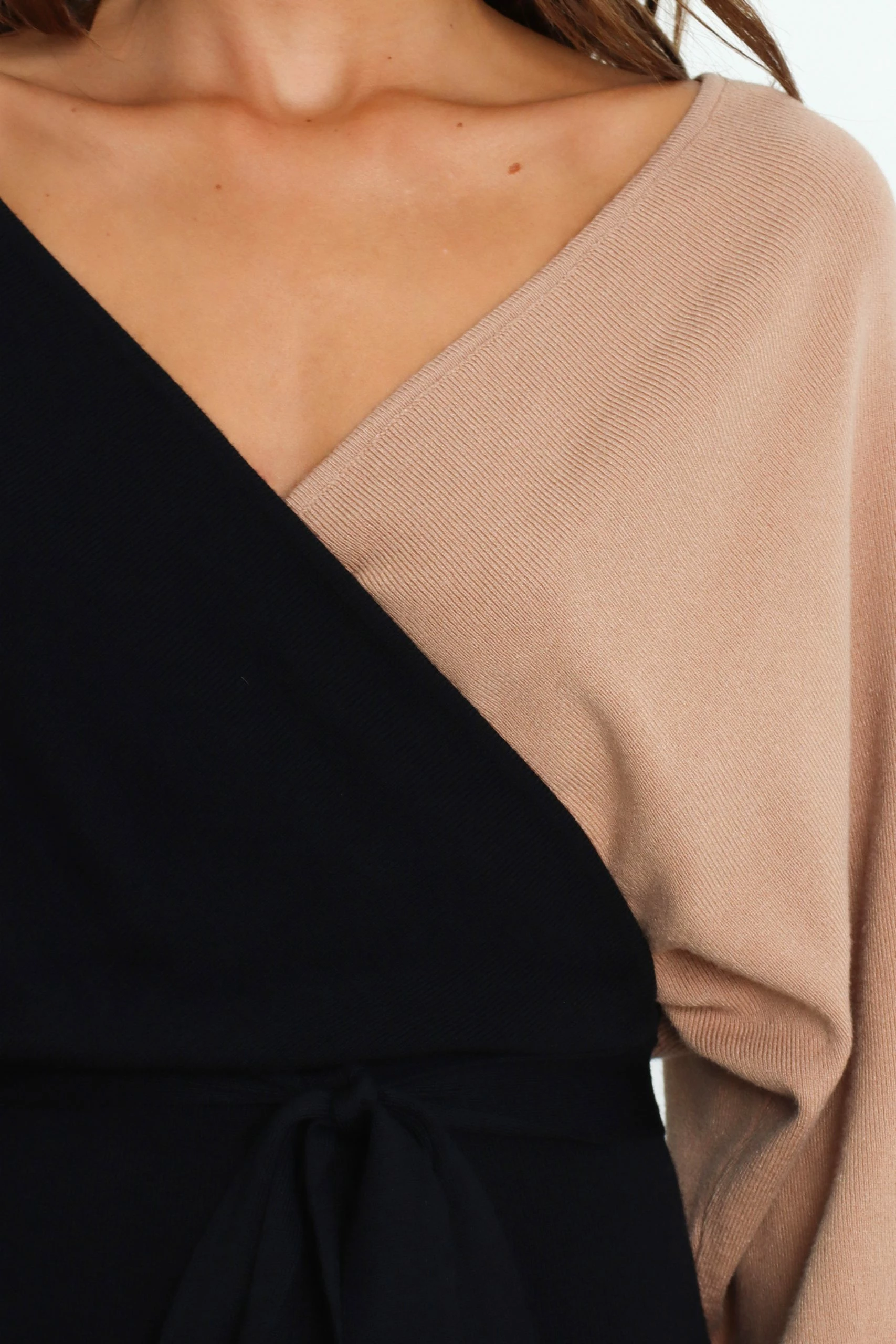 Nate Dress - Black/Beige 8 Nate Dress - Black/Beige - Image 8