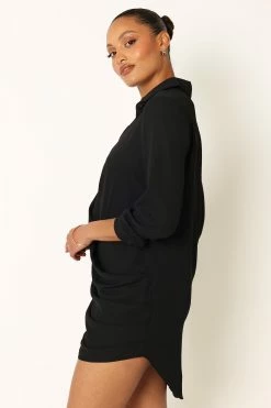 Niky Long Sleeve Mini Dress - Black -Dress Shop petal and pup usa dresses niky long sleeve mini dress black 33968176431281 1