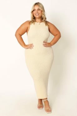 Nita Midi Dress - Beige -Dress Shop petal and pup usa dresses nita midi dress beige 33968166011057