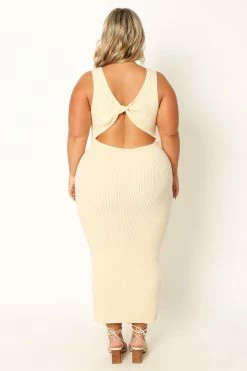 Nita Midi Dress - Beige -Dress Shop petal and pup usa dresses nita midi dress beige 33968166076593