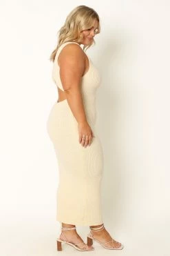 Nita Midi Dress - Beige -Dress Shop petal and pup usa dresses nita midi dress beige 33968166109361