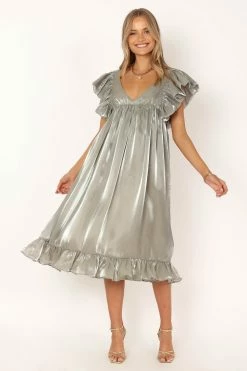 Oro Midi Dress - Olive -Dress Shop petal and pup usa dresses oro midi dress olive 33928698265777