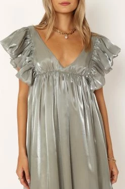 Oro Midi Dress - Olive -Dress Shop petal and pup usa dresses oro midi dress olive 33928698495153