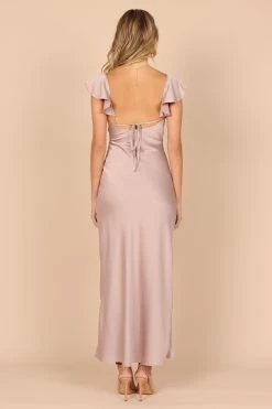 Peony Frill Cap Sleeve Maxi Dress - Lilac 12 Peony Frill Cap Sleeve Maxi Dress - Lilac -Dress Shop petal and pup usa dresses peony frill cap sleeve maxi dress lilac 32390895763633