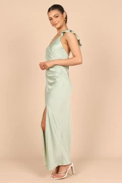 Peony Frill Cap Sleeve Maxi Dress - Sage 10 Peony Frill Cap Sleeve Maxi Dress - Sage -Dress Shop petal and pup usa dresses peony frill cap sleeve maxi dress sage 32390896320689