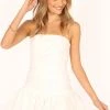 Pirro Strapless Mini Dress - Off White