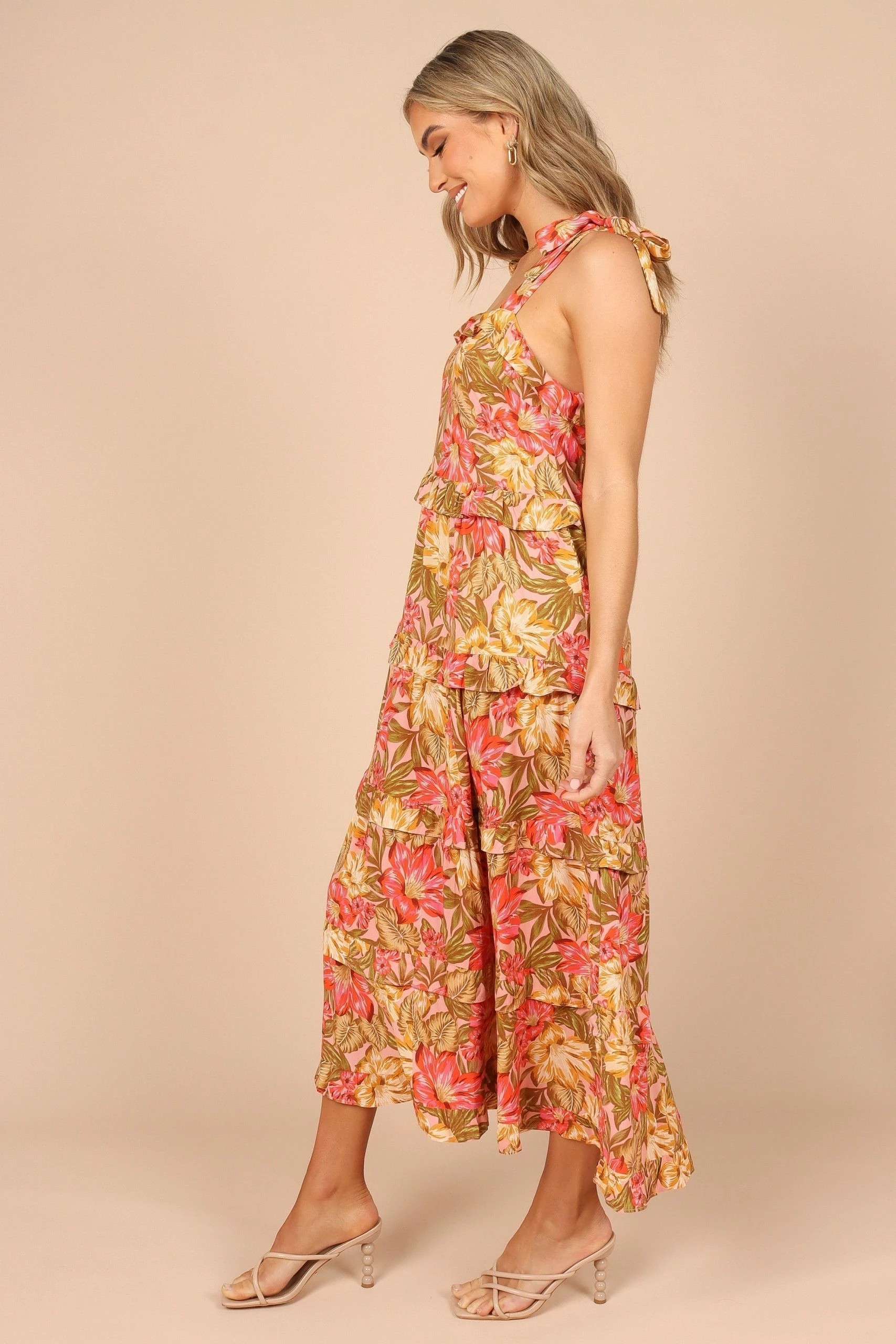 Pissaro Bow Sleeve Maxi Dress - Floral 8 Pissaro Bow Sleeve Maxi Dress - Floral - Image 8