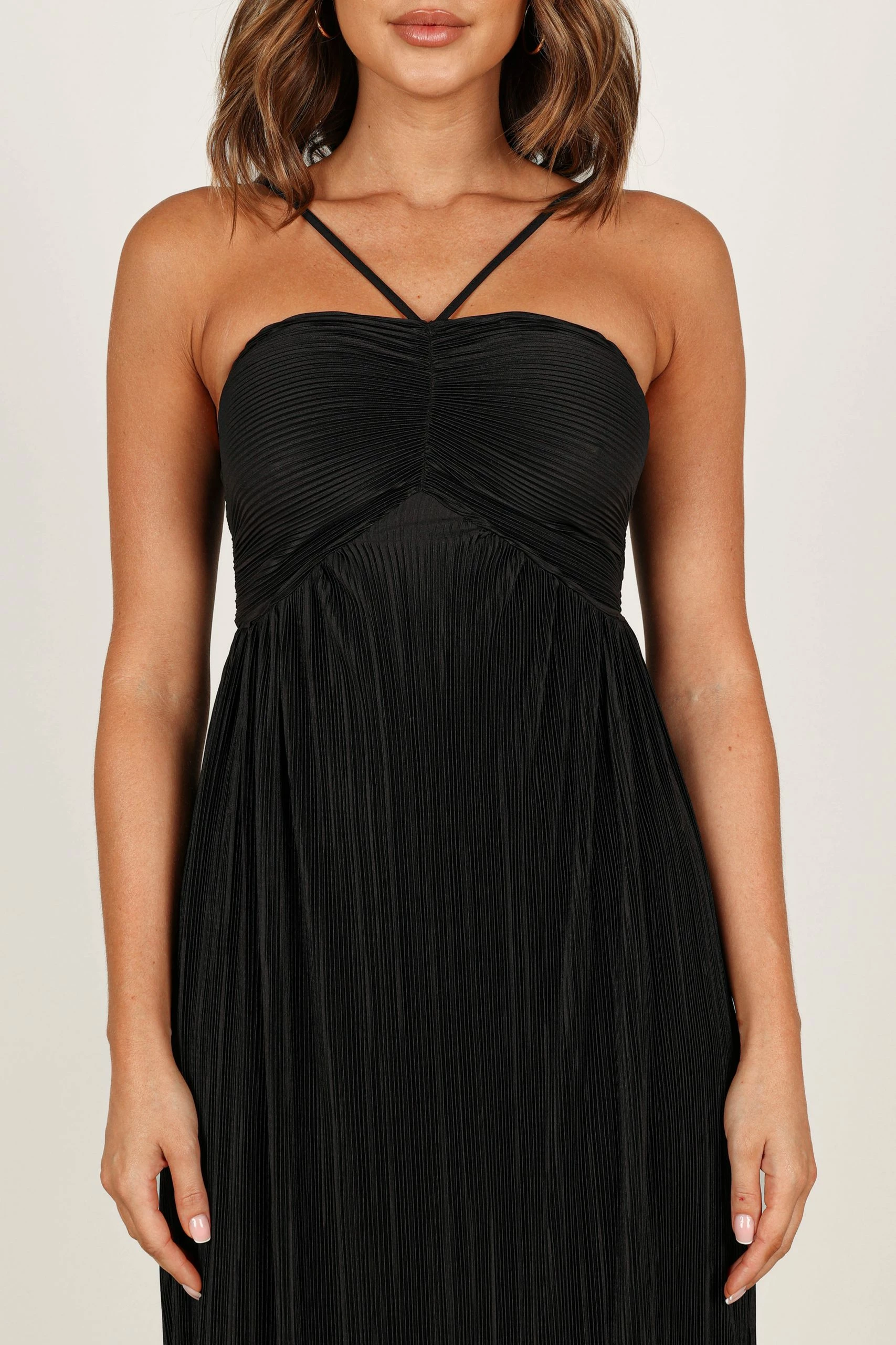 Polly Halterneck Maxi Dress - Black 4 Polly Halterneck Maxi Dress - Black - Image 4