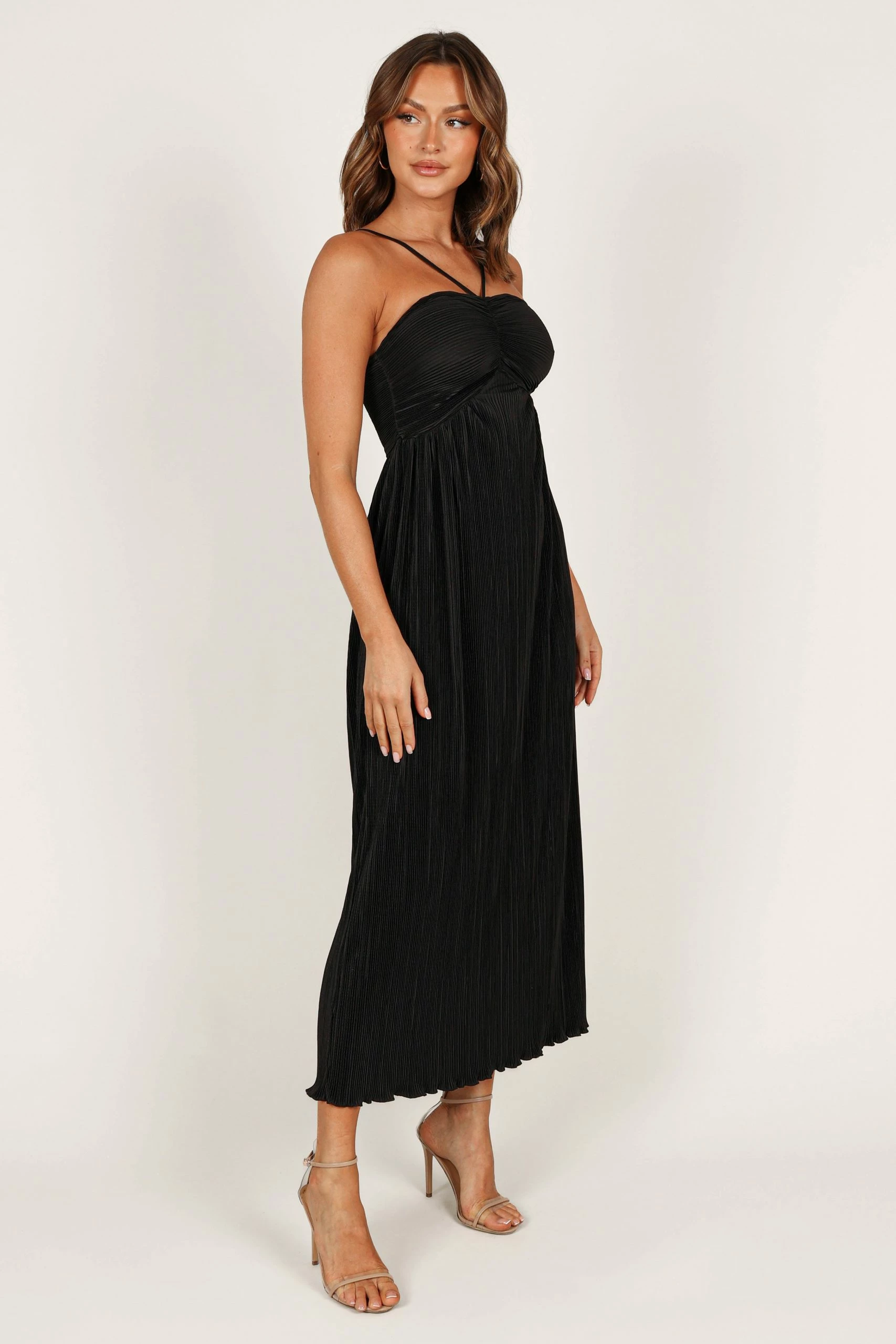 Polly Halterneck Maxi Dress - Black 6 Polly Halterneck Maxi Dress - Black - Image 6