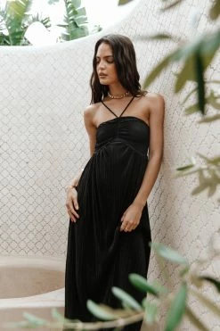 Polly Halterneck Maxi Dress - Black 19 Polly Halterneck Maxi Dress - Black -Dress Shop petal and pup usa dresses polly halterneck maxi dress black 33288963096753