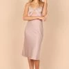 Poppy Cut Out Midi Dress - Lilac