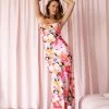 Posse Midi Slip Dress - Pink Floral