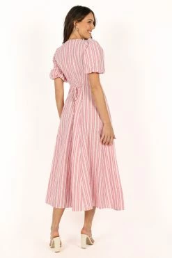 Prairie Midi Dress - Pink Stripe 19 Prairie Midi Dress - Pink Stripe -Dress Shop petal and pup usa dresses prairie midi dress pink stripe 33690334822577