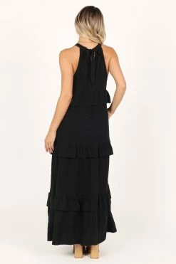 Priscilla Ruffle Maxi Dress - Black -Dress Shop petal and pup usa dresses priscilla ruffle maxi dress black 33537962508465