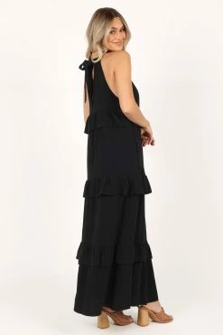 Priscilla Ruffle Maxi Dress - Black -Dress Shop petal and pup usa dresses priscilla ruffle maxi dress black 33537962541233