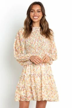 Rachael Dress - Yellow -Dress Shop petal and pup usa dresses rachael dress yellow 29970095210673