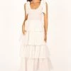 Raphael Tiered Maxi Dress - White