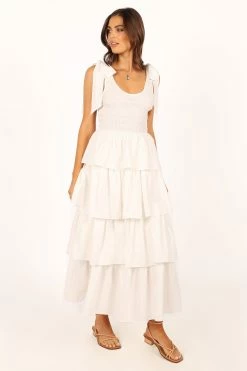 Raphael Tiered Maxi Dress - White -Dress Shop petal and pup usa dresses raphael tiered maxi dress white 33757587472561