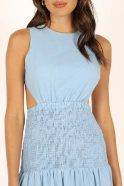 Reagan Maxi Dress - Blue -Dress Shop petal and pup usa dresses reagan maxi dress blue 33681595859121