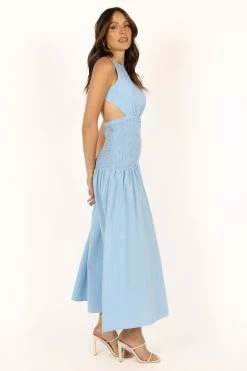 Reagan Maxi Dress - Blue -Dress Shop petal and pup usa dresses reagan maxi dress blue 33681596022961