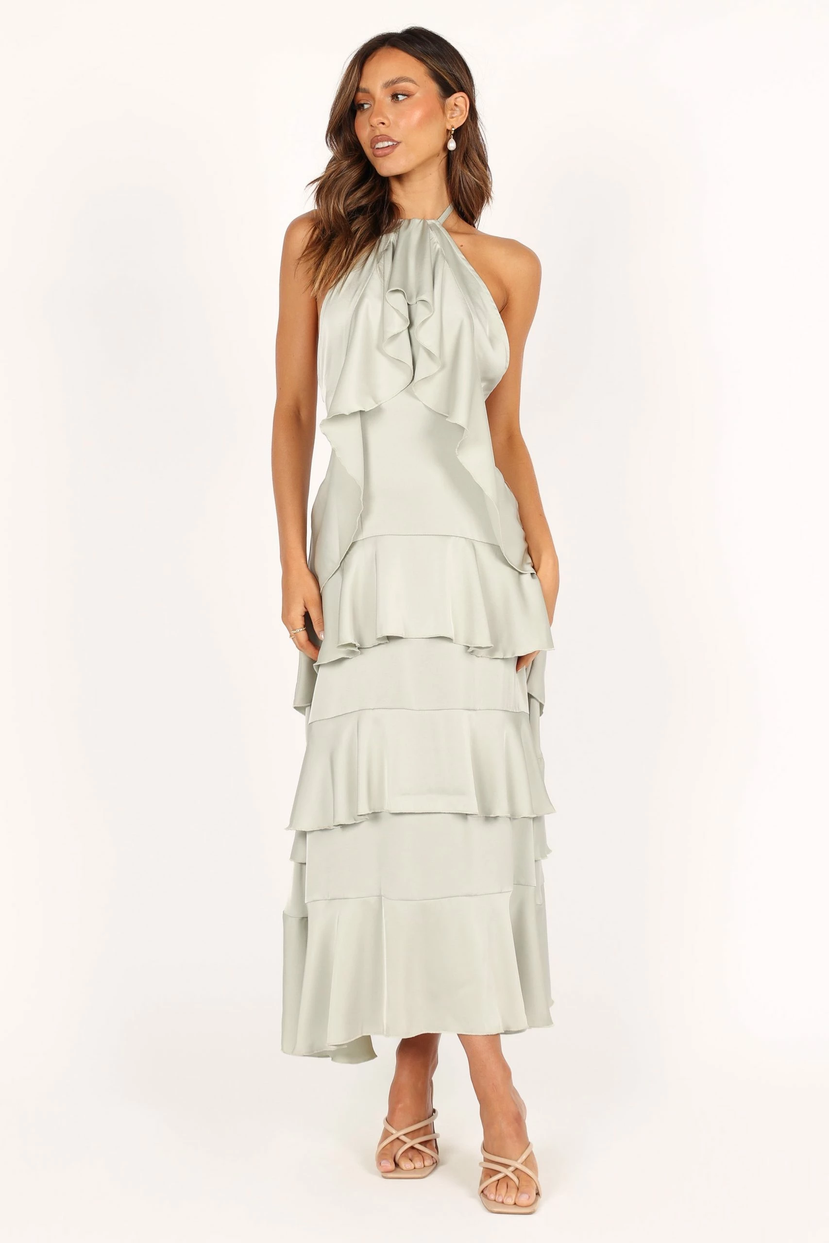Rhean Maxi Dress - Sage 1 Rhean Maxi Dress - Sage