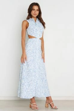 Rixie Dress - Blue -Dress Shop petal and pup usa dresses rixie dress blue 31590150865073