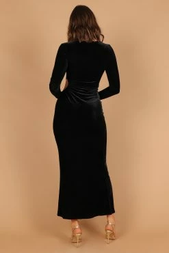 Sarine Long Sleeve Maxi Dress - Black -Dress Shop petal and pup usa dresses sarine long sleeve maxi dress black 32589063585969