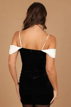 Satine Bow Mini Dress - Black -Dress Shop petal and pup usa dresses satine bow mini dress black 32652958924977 1